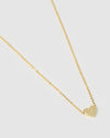 Izoa Kids Heart Alphabet Letter J Necklace Gold