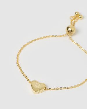 Kids Heart Alphabet Bracelet & Necklace Bundle