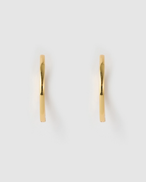 Izoa Large Solid Huggie Earrings