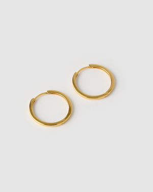 Izoa Large Solid Huggie Earrings