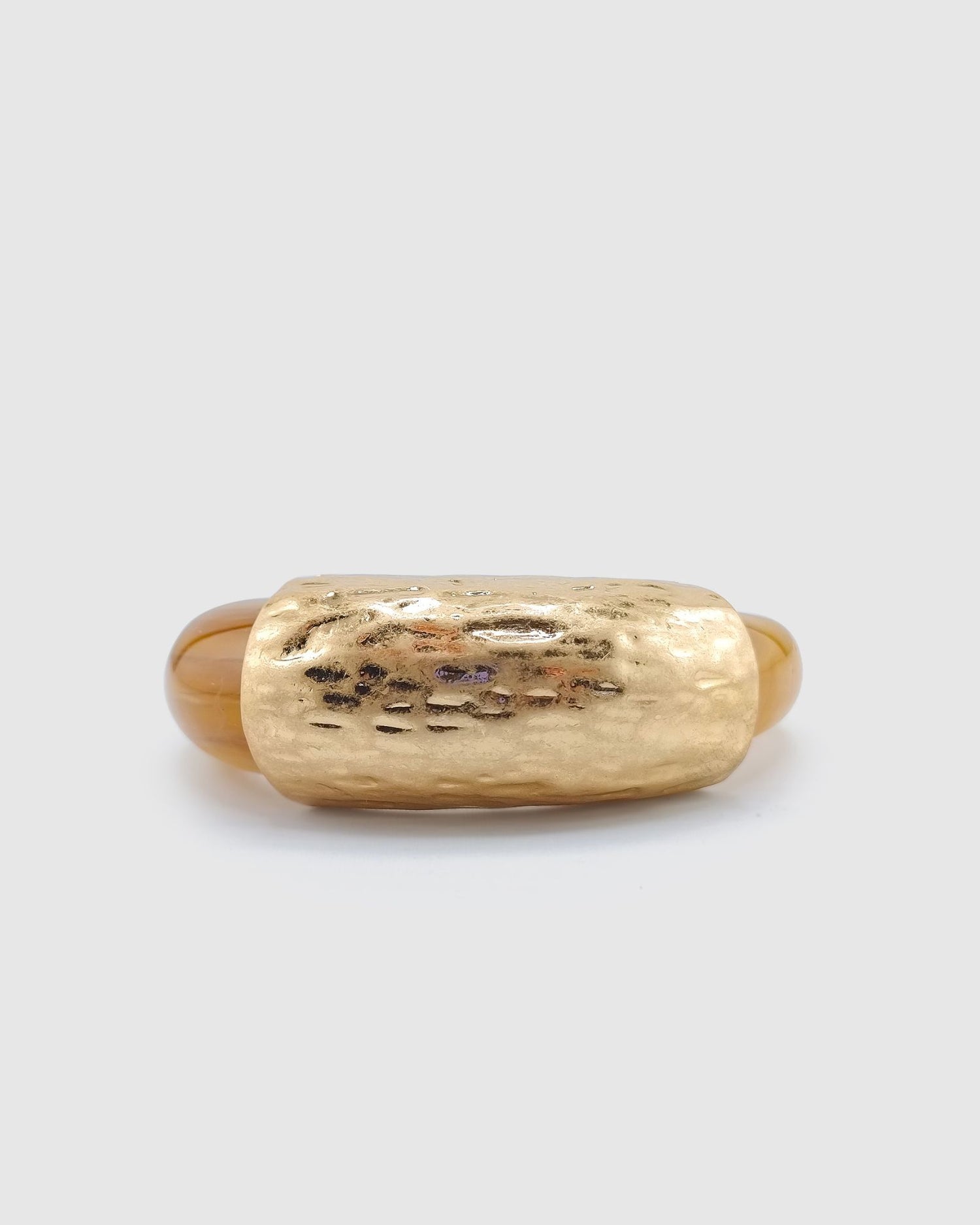 Izoa Lune Cuff Bracelet Beige Gold