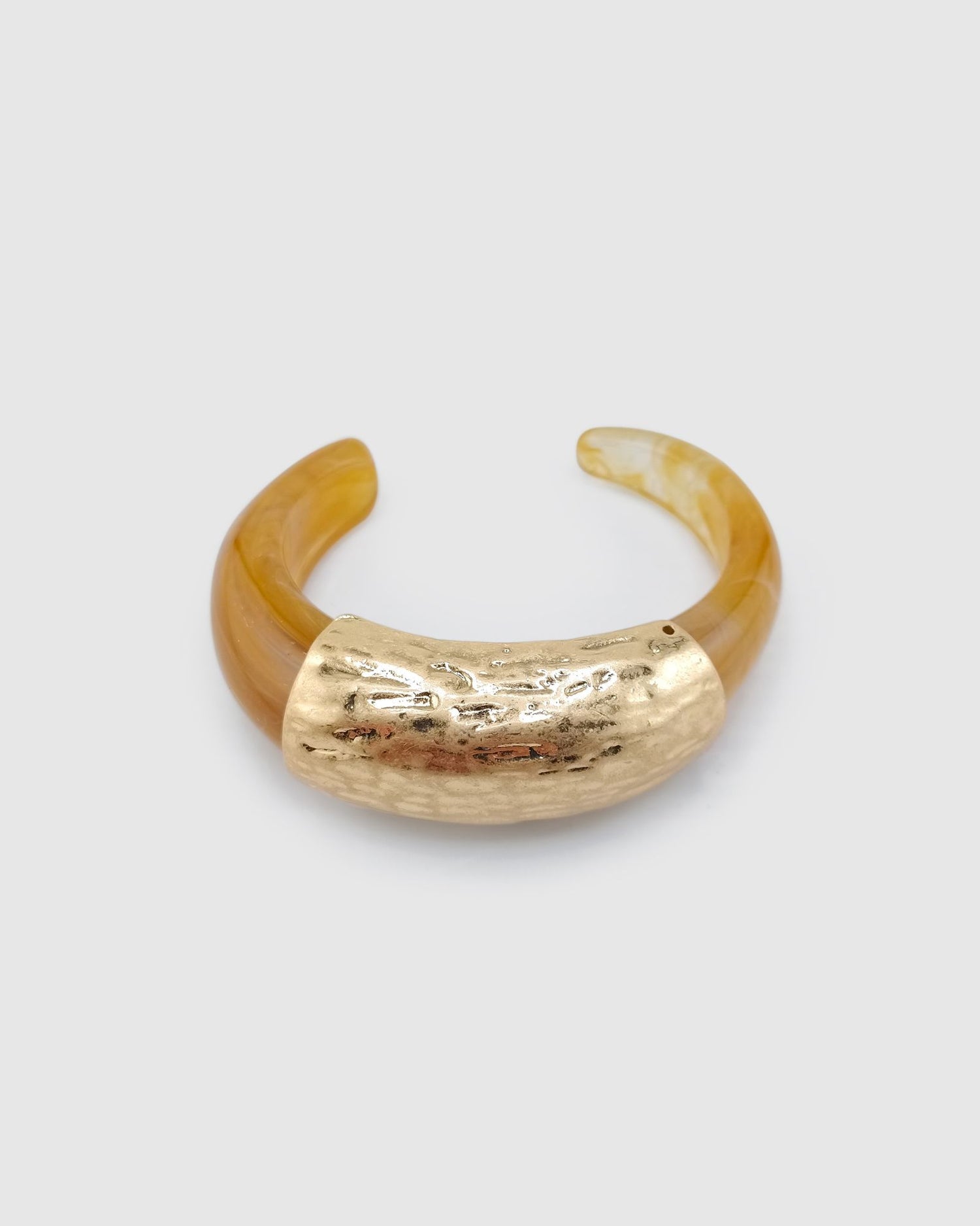 Izoa Lune Cuff Bracelet Beige Gold