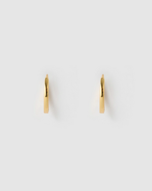 Izoa Medium Solid Huggie Earrings