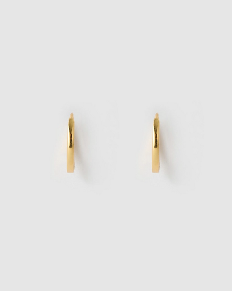 Izoa Medium Solid Huggie Earrings