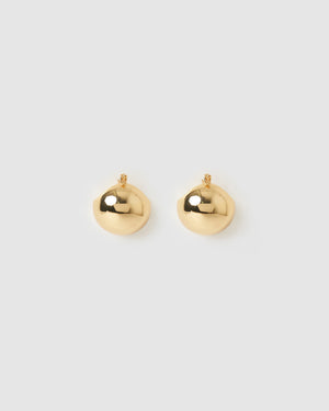 Izoa Mikayla Hoop Earrings Gold