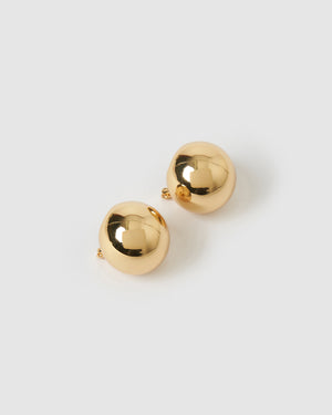 Izoa Mikayla Hoop Earrings Gold