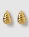 Izoa Paloma Stud Earrings Gold