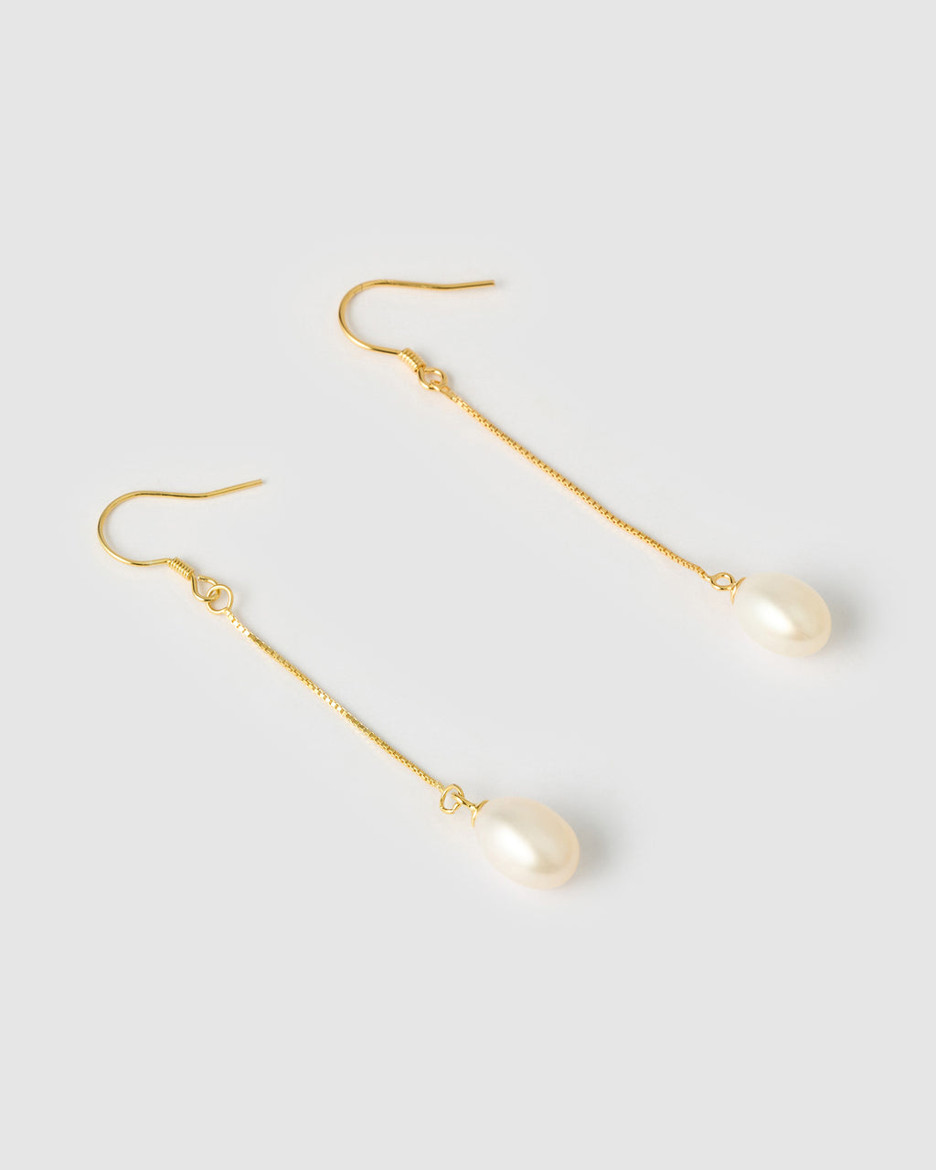 Izoa Petra Drop Hook Earrings Gold
