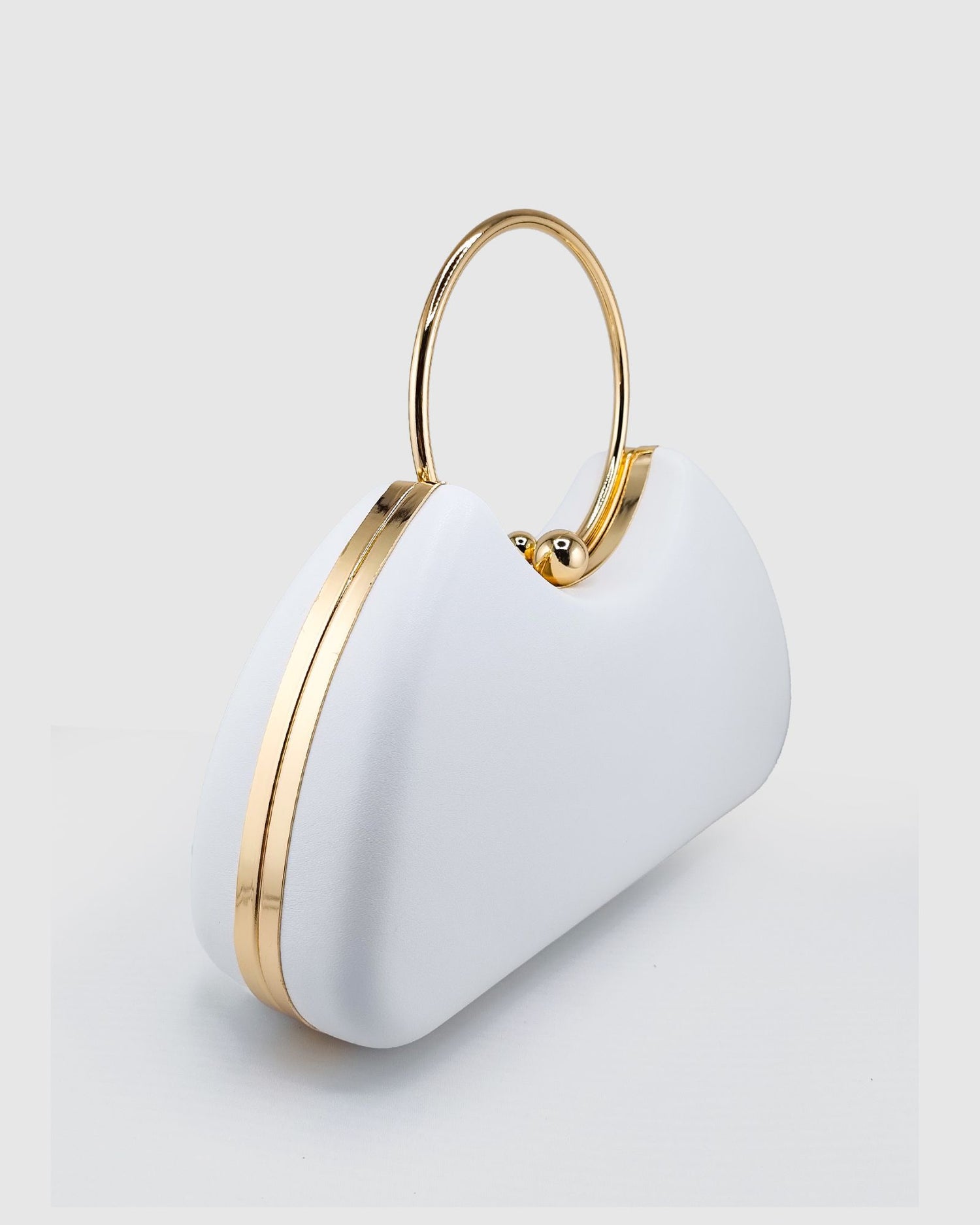 Izoa Skye Clutch in White