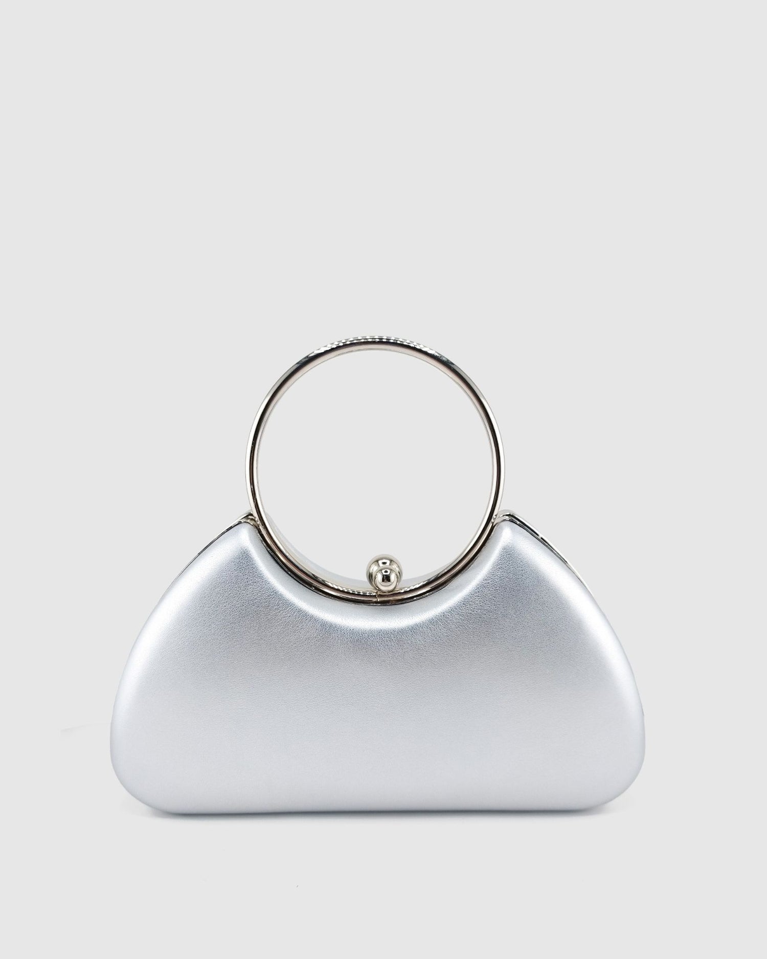 Izoa Skye Clutch in Silver