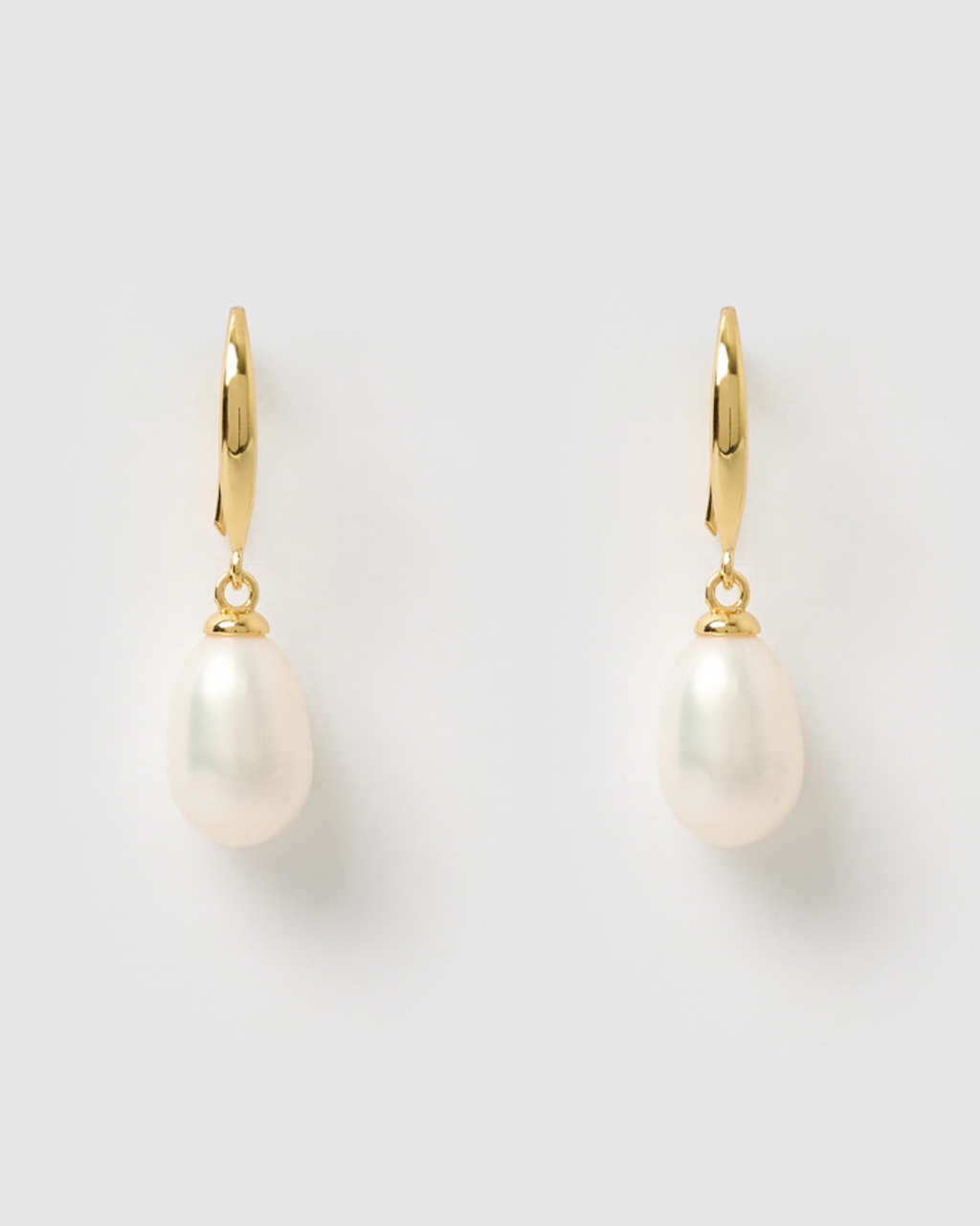 Izoa Sylvia Earrings Gold Freshwater Pearl