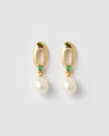 Izoa Tilly Drop Earrings Pearl