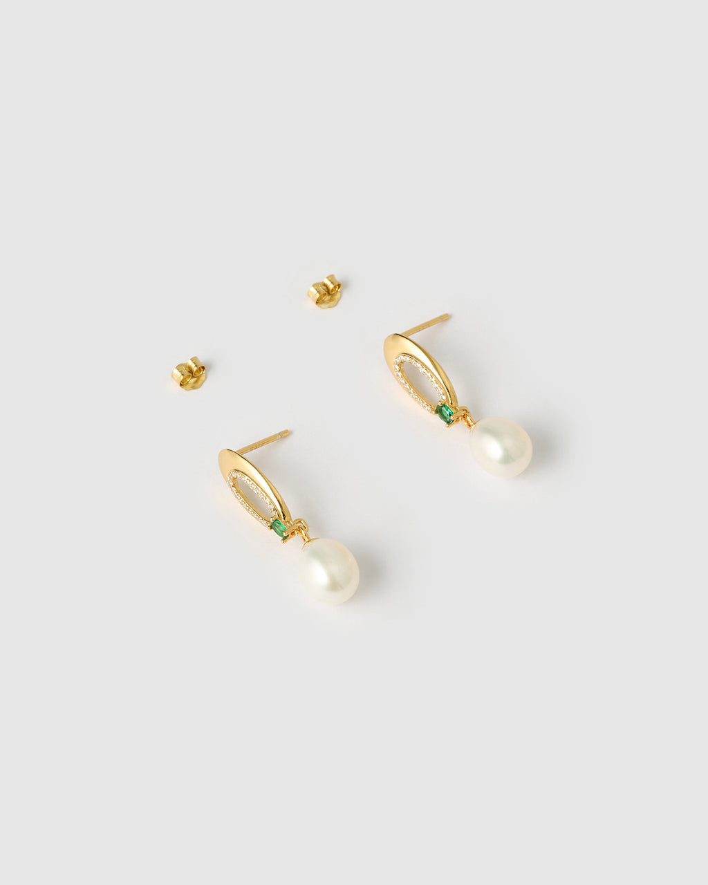 Izoa Tilly Drop Earrings Pearl
