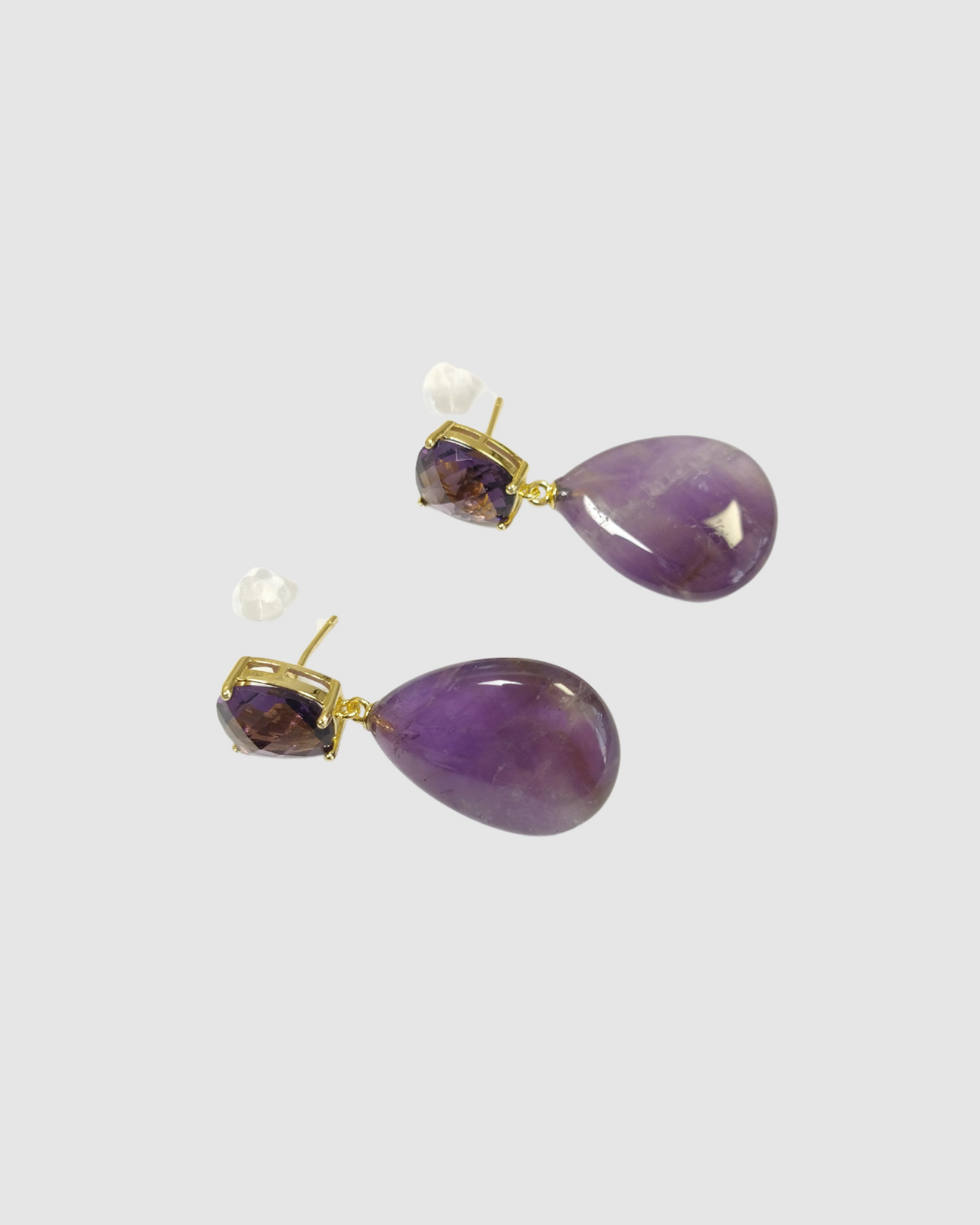 Izoa Velora Earrings Amethyst