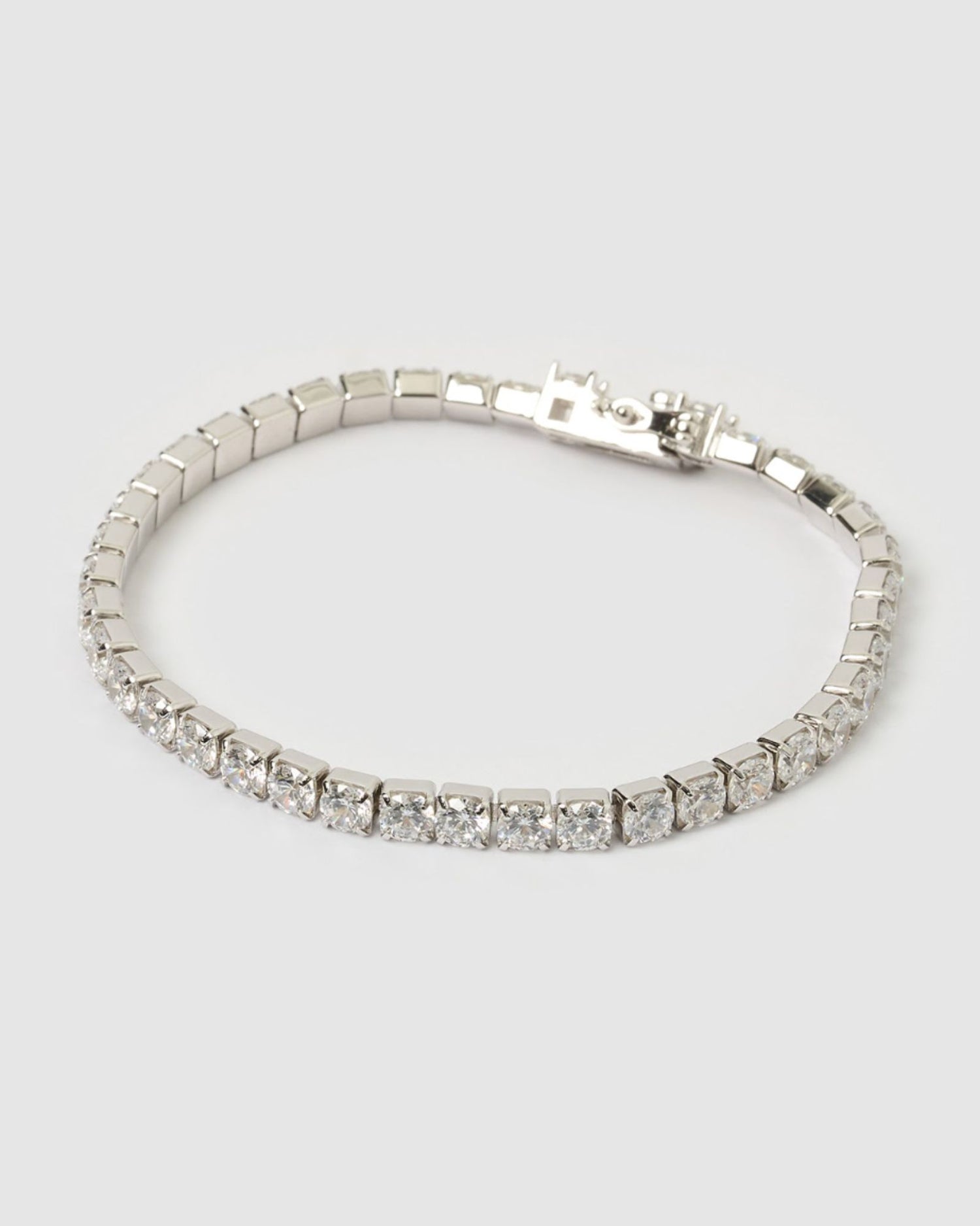 Izoa Willow Tennis Bracelet Silver