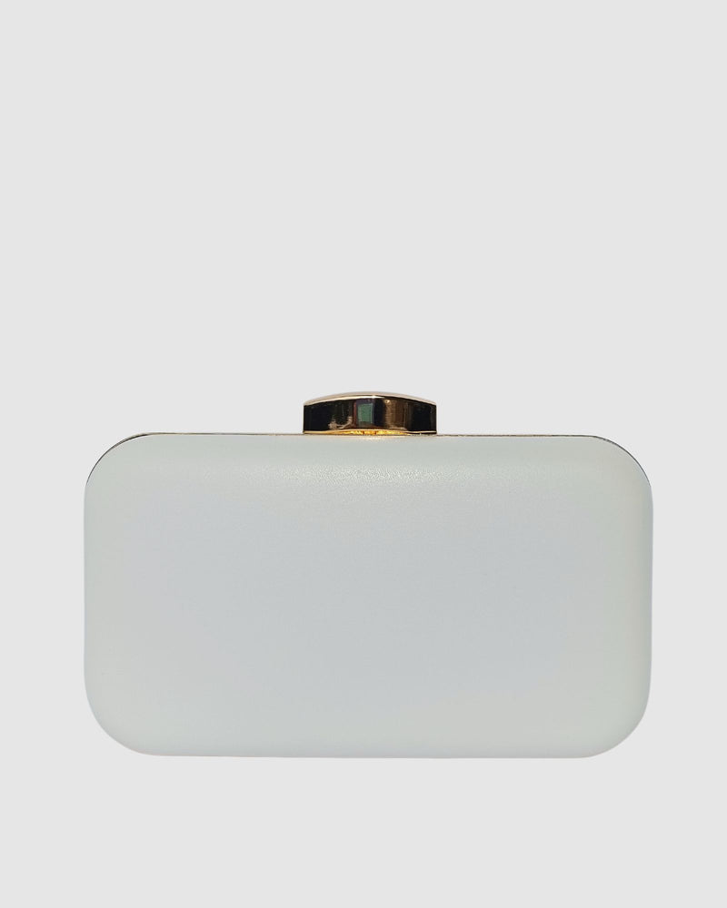 Izoa Zara Clutch White