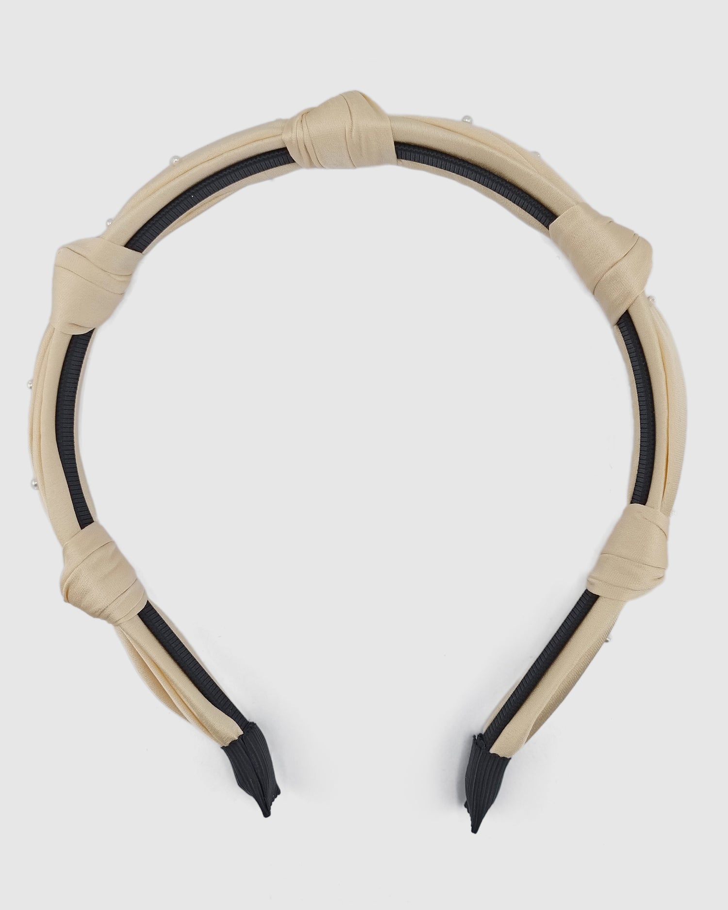 Izoa Zoey Pearl Headband Champagne
