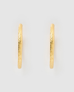 Izoa Ariyah Hoop Earrings Gold