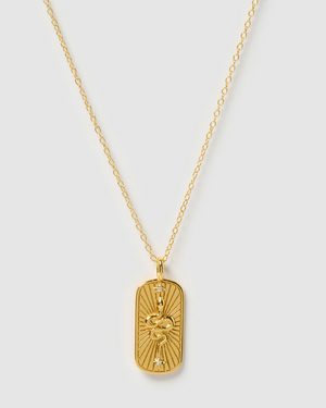 Izoa Alma Pendant Necklace Gold