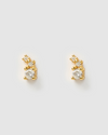 Izoa Maddy Stud Earrings Gold