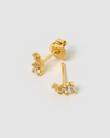 Izoa Maddy Stud Earrings Gold