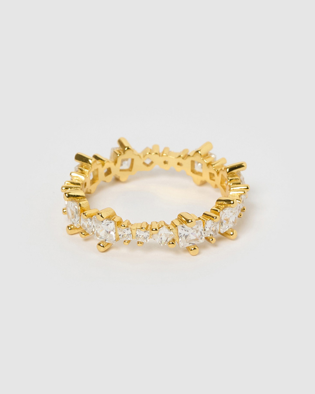 Izoa Lyla Ring Gold Clear