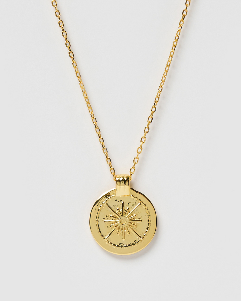 Izoa Octavius Pendant Necklace Gold