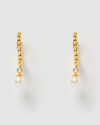 Izoa Eliza Earrings Gold Pearl