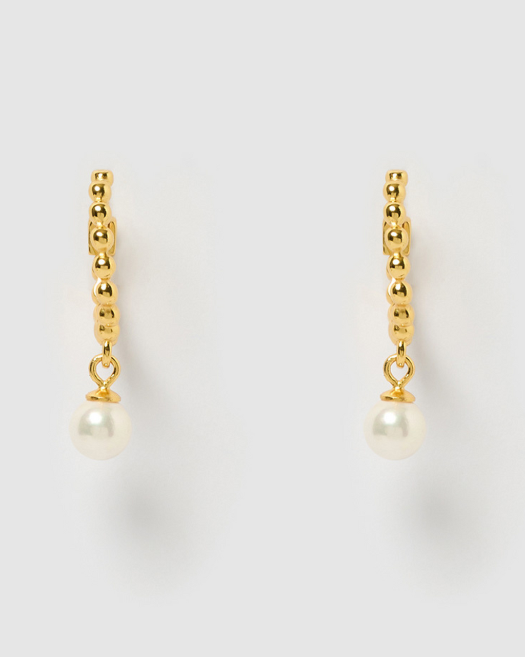 Izoa Eliza Earrings Gold Pearl