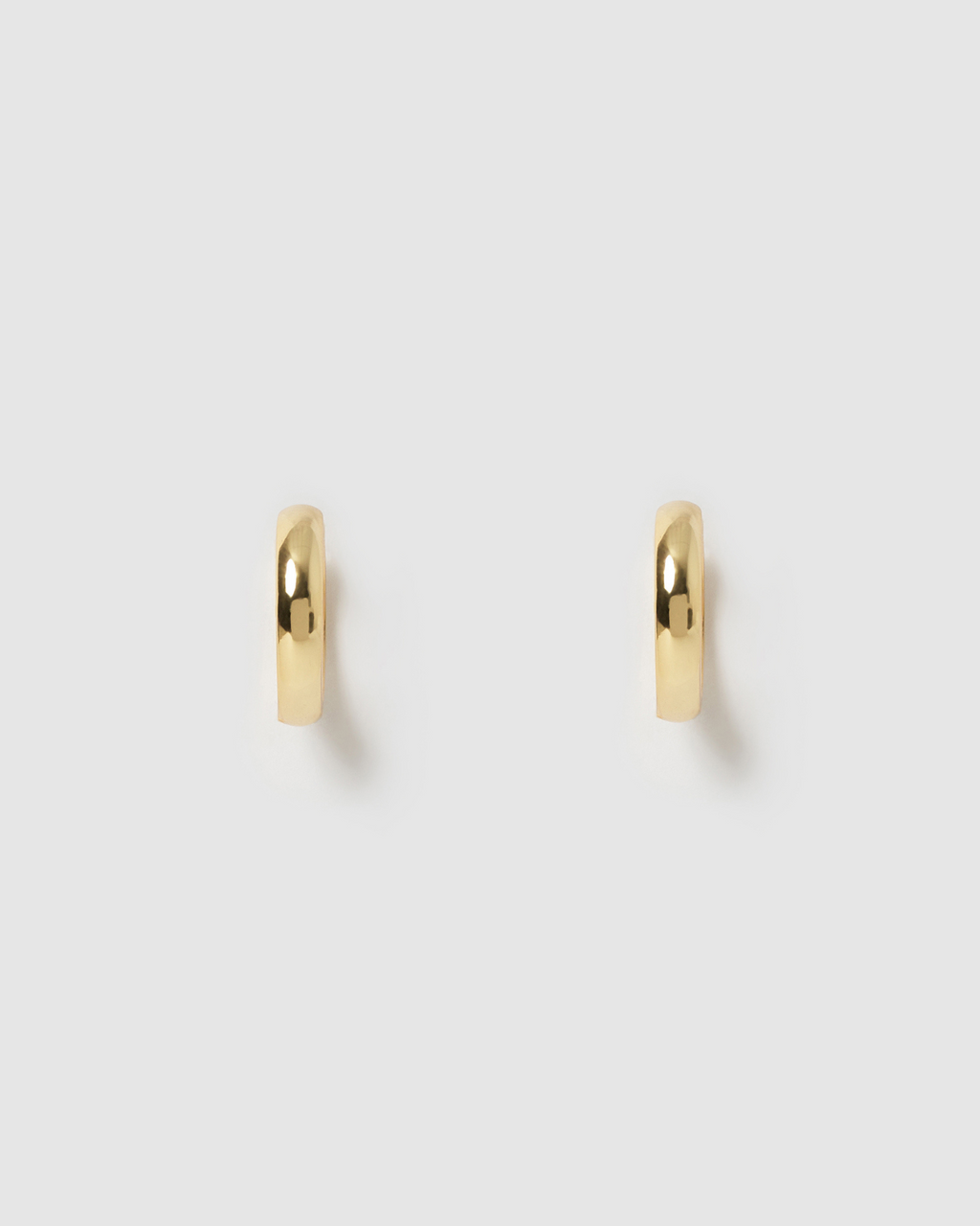 Izoa Midnight Small Huggie Earrings Gold