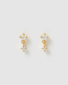 Izoa Soya Stud Earrings Gold