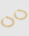 Izoa Alexa Hoop Earrings Gold