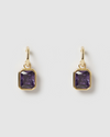 Izoa Radiance Mini Hoop Gold Purple