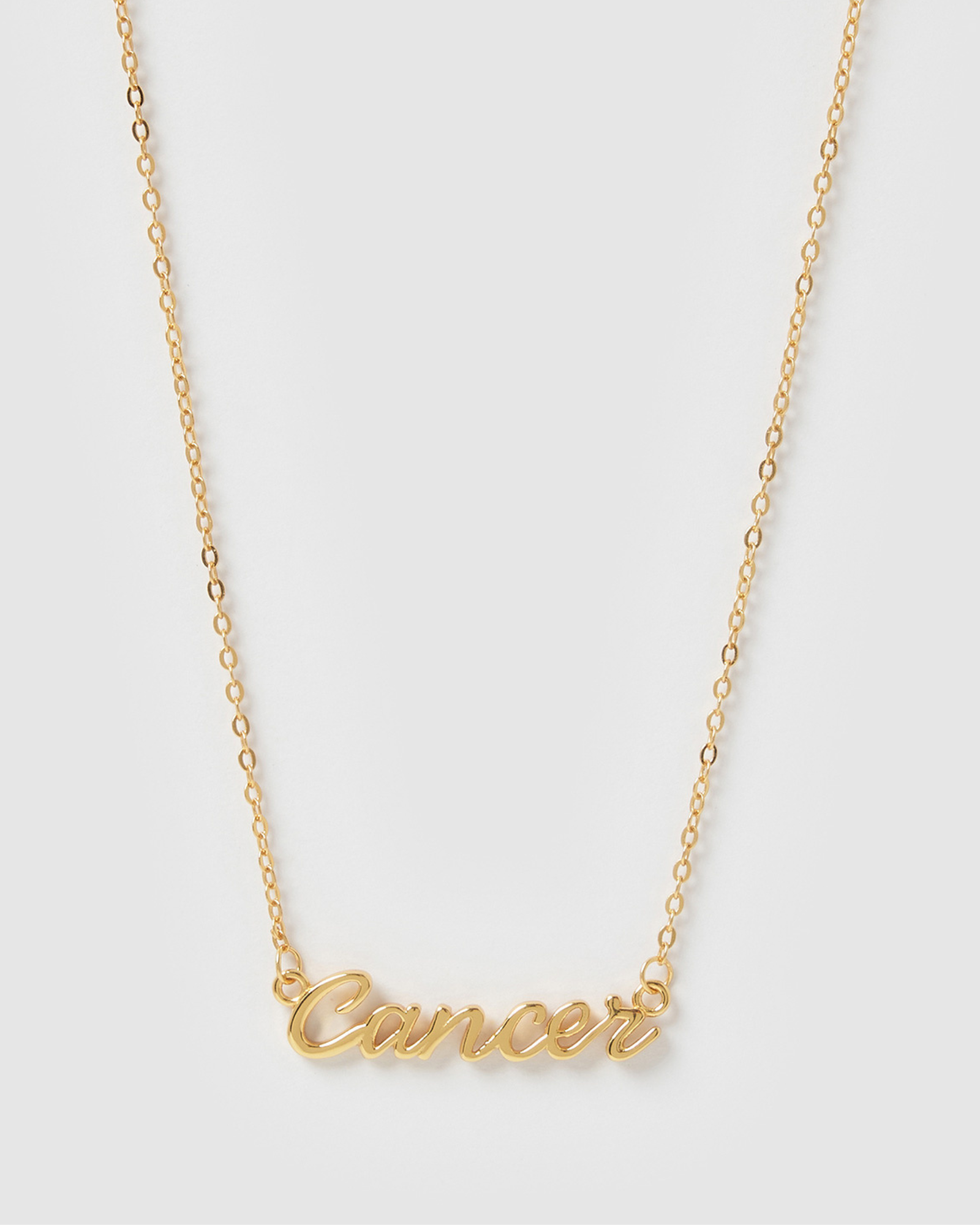 Gold online cancer necklace