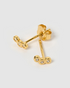 Izoa Andie Stud Earrings Gold