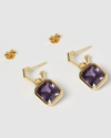 Izoa Radiance Mini Hoop Gold Purple