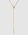 Izoa Hailey Snake Head Necklace Gold