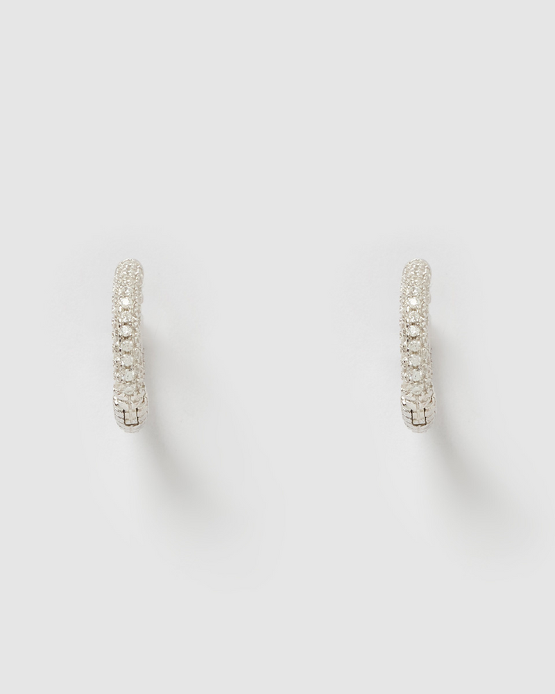 Mini on sale huggie earrings