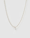 Izoa Anjelica Freshwater Pearl Necklace Silver