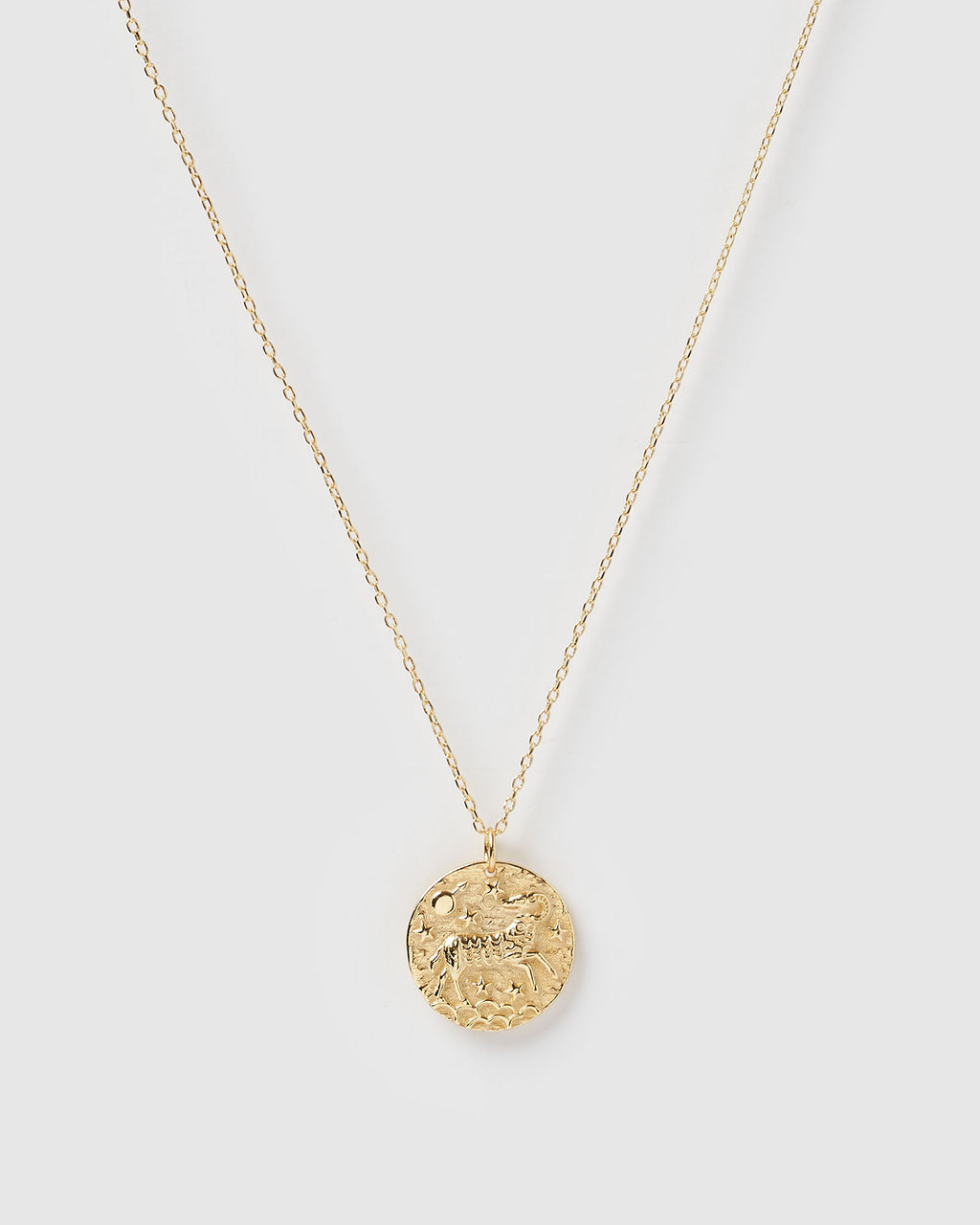 Izoa Star Sign Necklace Aries Gold