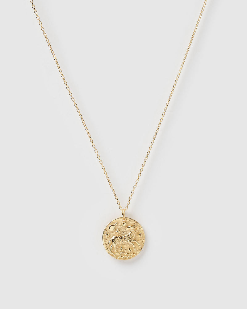 Izoa Star Sign Necklace Aries Gold