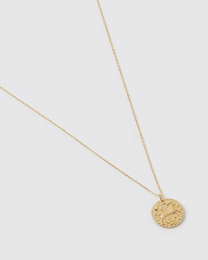 Izoa Star Sign Necklace Aries Gold