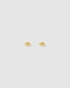 Izoa Abby Stud Earrings Gold