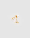 Izoa Abby Stud Earrings Gold