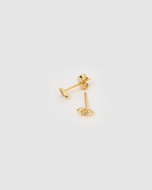 Izoa Abby Stud Earrings Gold
