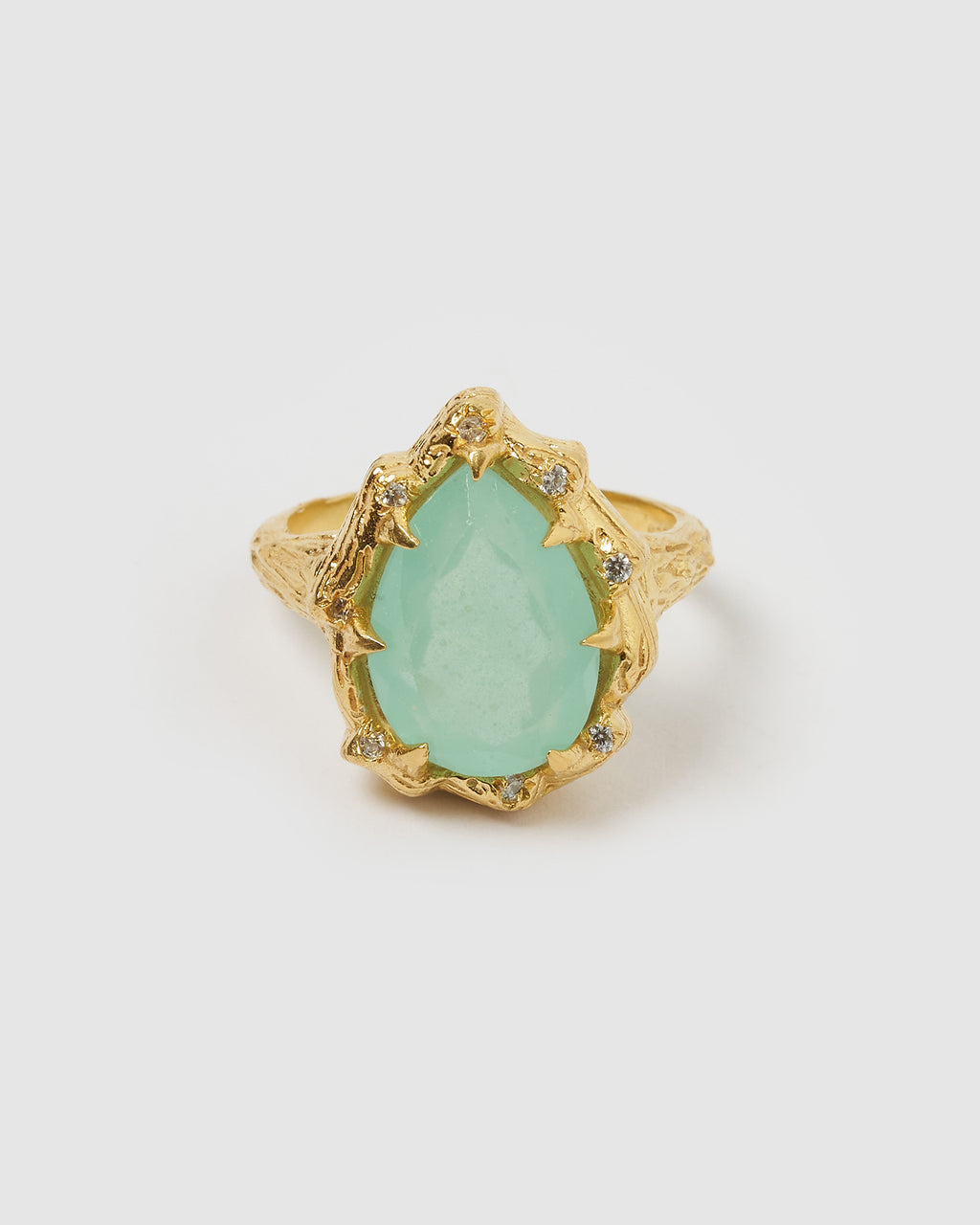 Izoa Aida Ring Gold Jade