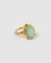Izoa Aida Ring Gold Jade