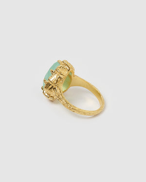 Izoa Aida Ring Gold Jade