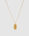 Izoa Alma Pendant Necklace Gold