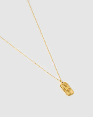 Izoa Alma Pendant Necklace Gold